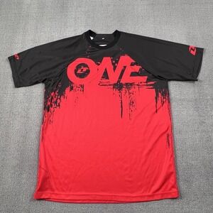 One Jersey Adult Large Red ATOM Short Sleeve Moto MTB Riding Racing Casual Men's